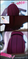 giantess butt_crush story kimono unaware sky ace_attorney digital_render ciciorsomething mikotoba_susato