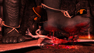 crush dragon barefoot blood gore foot_crush demoness