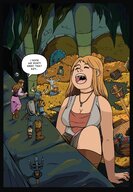 drawing giantess clothed cleavage knight dress maiden dungeon adventurers gold