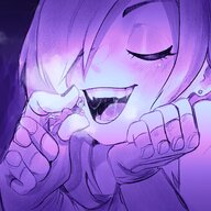 vore mouth handheld saliva tifa teasing eyes closed on_kinky imminent strands