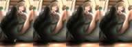 micro panties feet upskirt blonde shrinking sequence low_angle socks running looking_down thighs non-nude hachimitsu extreme_angle hachim_lounge