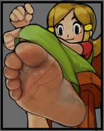 giantess feet soles shrunken_man milf tied_to_foot warioware fooooly 5-volt