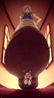 touhou minigirl shrunken_woman cruel shoe_crush marisa_kirisame imminent_crush sakuya_izayoi thunderafterdark