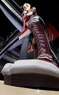 blonde giant male green_eyes low_angle socks looming boot standing tabi_socks looking_at_tiny digital_render genshin_impact genshin freezybruhh thoma
