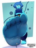 feet barefoot walking unaware running imminent_crush pearl steven_universe lapis_lazuli lewdssonk