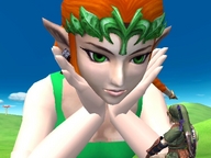 giantess clothed tajtehninja digital_render link_(the_legend_of_zelda) princess_zelda_(the_legend_of_zelda)