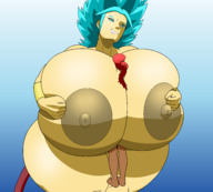 breasts princess chaos saiyan valgaavthedragon huge fusion vegikuly