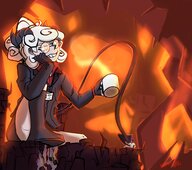 giantess glasses hell iceoff2 helltaker pandemonica_(helltaker)