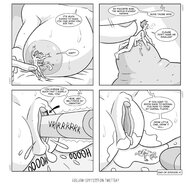 giantess pussy monochrome cum shrinking shrunken_man shrinking_out_of_clothes miniguy cippy1997