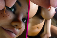 giantess micro panties mega large_breasts sweat elf shrunken_men bbw navel belly shrunken_people shrunken_man tribal massive curvy voluptuous elf_girl opal ashkiiwolf plump