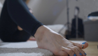 collage clothed toes barefoot climbing tiny shrunken_man pants pedicure up_close yowali