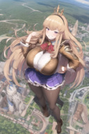 city mega blonde large_breasts skirt smiling crown granblue_fantasy nut_kun cagliostro