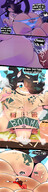 drawing growth nipples giantess comic black_hair color butt blue_eyes cat_girl june ripping_clothes mspaintgts par outgrowing_house