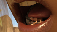 giantess micro vore tongue mouth licking shrinking tiny domination shrunken men female_domination