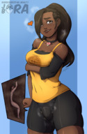 giantess black_hair color futanari penis ponytail dark_skin tinies jora-bora black strikewind strikewitch pingas