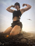 giantess crush collage giga city destruction glasses socks muscles shorts airplane abs sneakers flex athletic hat flexing tattoo sports_bra beanie analternateusername ripped leanbeefpatty