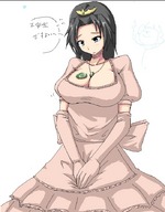 drawing giga color ochiko_terada princess anime huge_breasts dress