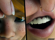 giantess vore mega mouth sweat lips elf shrunken_men bbw freckles tinies digital_render opal ashkiiwolf