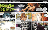 breasts drawing growth giantess nude giga manga space comic color long_hair planet galaxy dream monkeyman_and_obrien dialogue orange_hair cosmic_giantess convenient_censorship omni