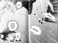 breasts giantess nude pussy manga monochrome shrunken_men