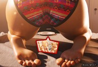 giantess micro panties feet mega butt soles underwear shrunken_people voluptuous digital_render ashkiiwolf andreia
