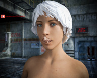 giantess nude vore mouth domination lips blowjob looking_at_viewer digital_art