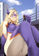 gentle giantess horns blonde long_hair sitting costume my_hero_academia mt._lady stayaliveplz
