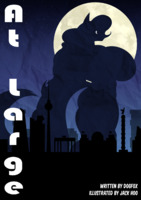 breasts drawing giantess furry tail anthro city mega color large_breasts butt buildings fox moon police ponytail muscles night silhouette hands_on_hips cover_page sly_cooper carmelita_fox sly_cooper_(series) dog_fox jack_hoo at_large