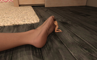nude penis barefoot foot_worship shrunken_man indoors digital_render aaabbbzzz