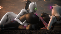 breasts giantess masturbation city mega black_hair butt sex buildings camel_toe ponytail lying_down giantesses mask costume dialogue hood glowing_eyes digital_render white_tiger gwen_stacy spider-man marvel_comics spider-gwen wotm8h8