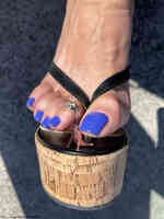 collage feet in_shoe shrunken_man toe_ring under_toes blue_nails marklovefeet