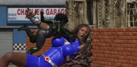 destruction mini_giantess amazon battle fighting