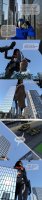 breasts giantess city mega comic black_hair destruction barefoot buildings glasses military tank gloves boots phone airplane explosion mask vehicles toe_ring cobra belt jumpsuit dialogue imminent_crush digital_render baroness dudeduderson2000 cobra_commander gi_joe