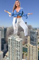 breasts giantess collage city mega blonde destruction handheld water helicopter foot_crush bus pants chicago gtscreator