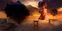 breasts nipples giantess collage nude pussy giga mega large_breasts armor bridge pubic_hair brunette blimp disney san_francisco fog helmet thick_thighs digital_render big_hero_6 hiro_hamada aunt_cass baymax cass_hamada
