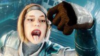vore horns alien tongue armor brunette brown_eyes gloves star_wars shrunken_woman dangle freckles belt headband imminent_vore digital_render orange_skin togruta ahsoka_tano mandalorian bo_katan jedi js3ds lekku