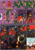 breasts drawing growth giantess panties giga city mega sleeping space comic black_hair color butt armor destruction planet sword barefoot cleavage bra buildings bed moon gloves boots parody fighting falling dream cape dialogue axe helmet tripping dc_comics cosmic_giantess club bare_legs parademon nick-perks big_barda little_nemo