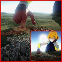 breasts giantess crush landscape blushing giga city mega alien blonde comic large_breasts destruction blue_eyes rampage finger buildings goddess gloves lying_down short_hair sun fishnets bodysuit cracked_ground digital_render seleia bulloftheeast