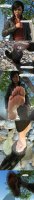 breasts city comic handheld toes barefoot jeans asian police boots foot_crush shrunken_man pants dangle jacket costume shirt point_of_view belt dropped dialogue digital_render spider-man marvel_comics police_officer boot_entrapment yuri_watanabe tiz3d