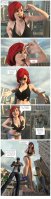 breasts giantess city mega comic long_hair destruction handheld barefoot cleavage buildings green_eyes smiling red_hair phone shorts parody camera laughing falling dangle vehicles freckles closed_eyes point_of_view top flag ripped_clothing dropped dialogue tickling filming movie_crew attack_of_the_50_foot_woman pinched looking_at_tiny digital_render confused jeanshorts mary_jane bare_legs spider-man smug marvel_comics cupping_breasts bare_midriff between_breasts directors_chair gtssrg