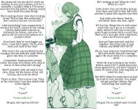 breasts drawing monochrome large_breasts skirt high_heels domination story dress short_hair mini_giantess boots unknown_artist sandals sweet hands_on_hips source_needed looking_at_tiny bare_legs leaning_against_wall