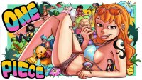 breasts drawing giantess horns manga mega blonde black_hair color tongue swimsuit nami nico_robin one_piece barefoot cleavage bra blue_hair ice_cream green_hair red_hair sandals shorts drink blue_skin sunglasses skeleton palm_trees monkey_d_luffy earrings rainbow goggles pirate legs_crossed sanji luffy brook bare_legs usopp tony_tony_chopper franky jimbei roronoa_zoro machadodornele1
