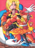 breasts drawing giantess chief mega blonde color robot blue_eyes brunette gloves ponytail muscles shorts fighting thing costume fantastic_four doom_patrol pointed_ears dc_comics elasti-girl robotman invisible_woman marvel_comics human_torch mr._fantastic wheelchair negative_man fusion amalgam namor robermacquarrie1 black_adam