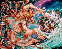 breasts giantess manga long_hair nami one_piece barefoot cleavage ships orange_hair source_needed pirate_ship vanxllavina