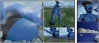 breasts drawing giantess panties vore giga tail city mega alien comic color large_breasts tongue butt cleavage bra buildings butt_crush green_eyes breast_crush lying_down blue_skin thighs point_of_view thick_thighs ben_10 pinched between_breasts svenyatta cartoon_network helen_wheels