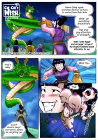 breasts drawing growth nipples giantess horns mega dragon comic aroused black_hair color large_breasts butt cleavage buildings anime red_eyes dress boots twintails muscles dragon_ball goku night thighs outdoors staff milf belt ripped_clothing bracelet dialogue gohan chi_chi videl son_goku master_roshi hair_bun laundry gi shenron giantessgirlcomics