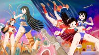 breasts drawing giantess panties city mega comic black_hair color large_breasts long_hair destruction rampage cleavage buildings butt_crush angry goddess gloves boots dragon_ball fighting giantesses goku vehicles flying night thighs fist hat choker costume cape ripped_clothing stars hands_on_hips chi_chi sign helmet stuck_to_butt looking_at_tiny bruises son_goku master_roshi thedaibijin bare_legs annin bare_midriff gi