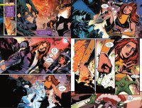 breasts drawing growth giantess city mega comic color long_hair tongue destruction skirt buildings shoes blood bear giganta red_hair police boots muscles fire lion shorts abs bull transformation open_mouth punch smoke night fist freckles monkey beasts top ripped_clothing running_away armbands dc_comics bare_legs outgrowing_clothes crocodile bare_midriff police_officer starro ivy_town
