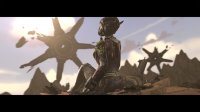 breasts giantess mega butt butt_crush sitting mountains avengers costume ant-man purple_skin helmet debris on_shoulder digital_render marvel_comics hope_van_dyne the_wasp atomicsfm thanos