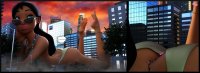 breasts giantess city mega comic black_hair long_hair butt swimsuit destruction toes barefoot cleavage buildings tank lying_down anal_insertion sunglasses vehicles dark_skin thighs truck toe_ring disney necklace native bracelet dust ankle_bracelets twilight on_butt night_club digital_render bare_legs nani_pelekai clubangelz lilo_and_stitch